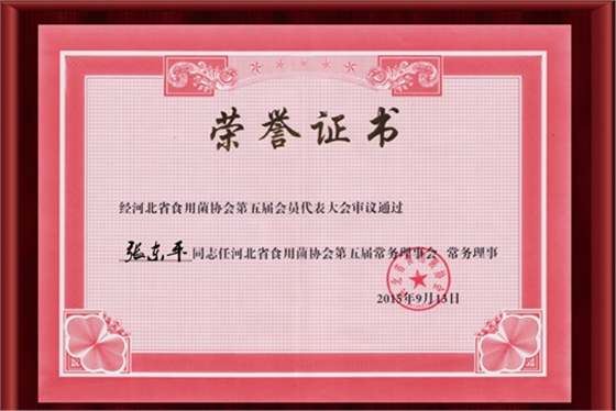 2015河北省食用菌协会第二届会员代表大会-荣誉证书（正文）.jpg